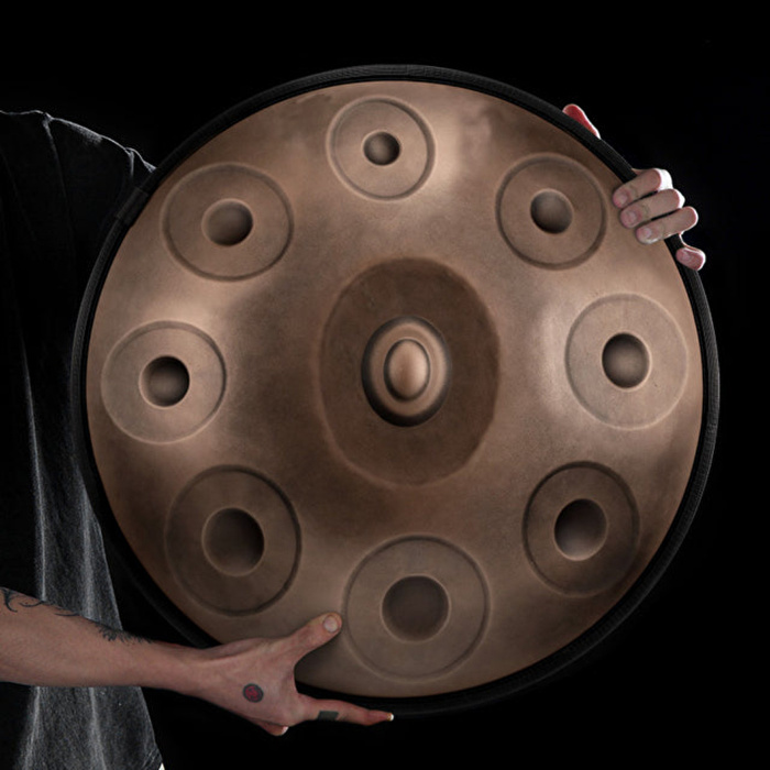 HLURU 22" 9 Tuşlu D Kurd Bronze Handpan